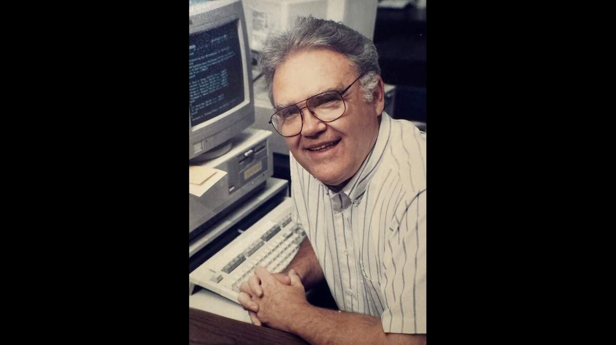 A look at former Centre Daily Times sports editor/writer Doug McDonald, who worked for the CDT for 37 years. His wife said this was his retirement photo. He died Saturday at the age of 91.