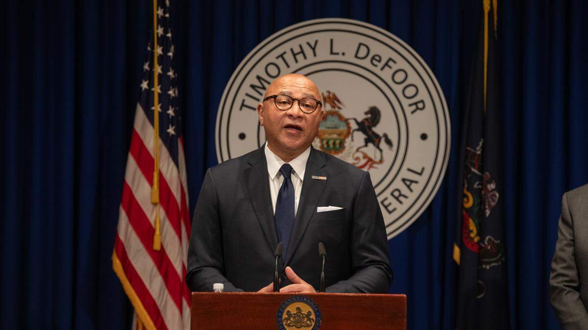 Auditor General Tim DeFoor releases the findings from an audit of five Pennsylvania cyber charter schools.
