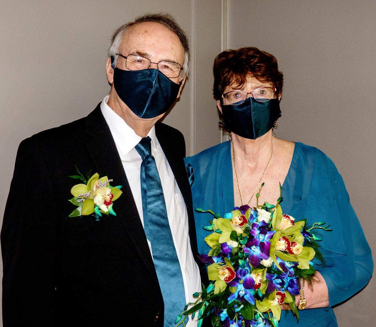 John Larson and Carolyn Todd-Larson were married in January after moving in together during the pandemic.