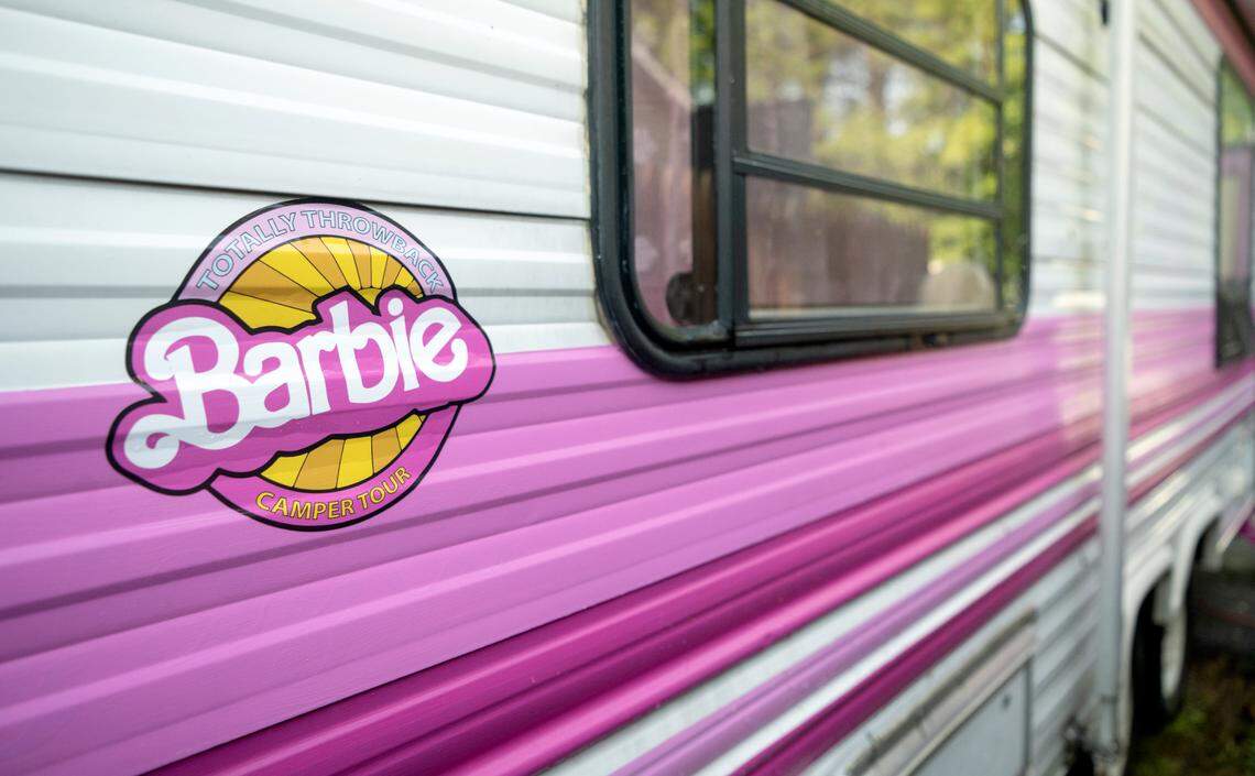 The Krammes family real life Barbie camper.