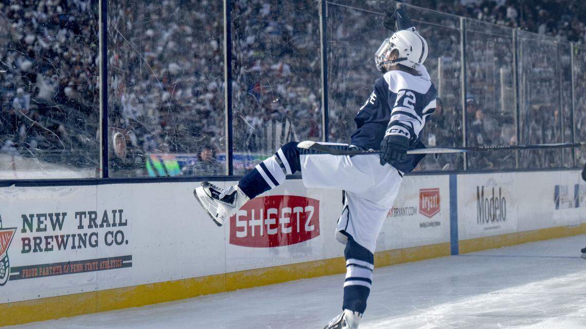 Gavin McKenna’s jersey from Penn State hockey game at Beaver Stadium sells for $13K