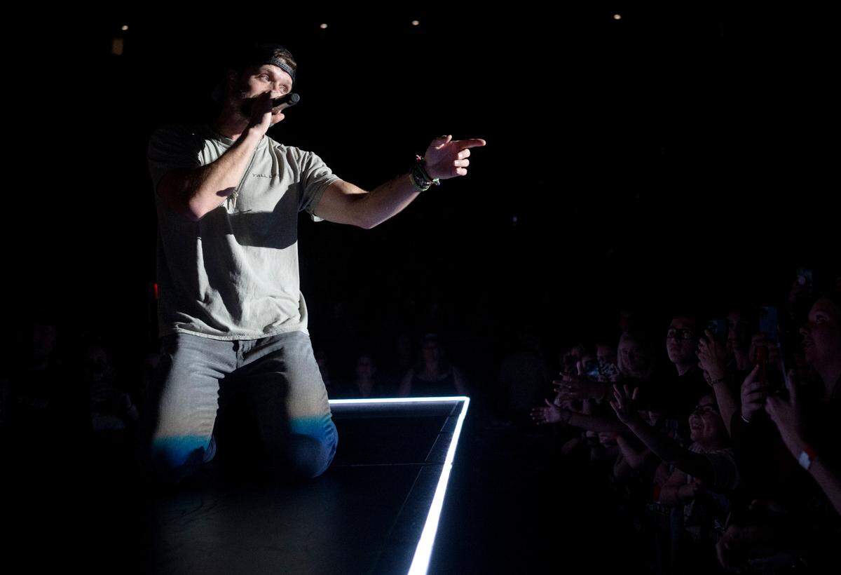 Walker Hayes opens his show with “Y’all Life” for his stop at the Bryce Jordan Center as part of the Duck Buck Tour on Thursday, April 27, 2023.