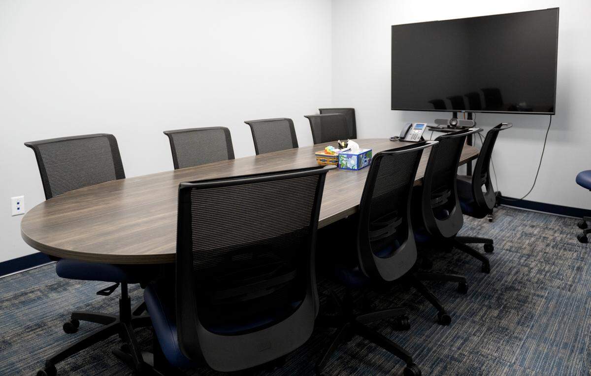 A conference room inside the Bald Eagle Area School District’s student services office on Thursday, Feb. 26, 2026. 