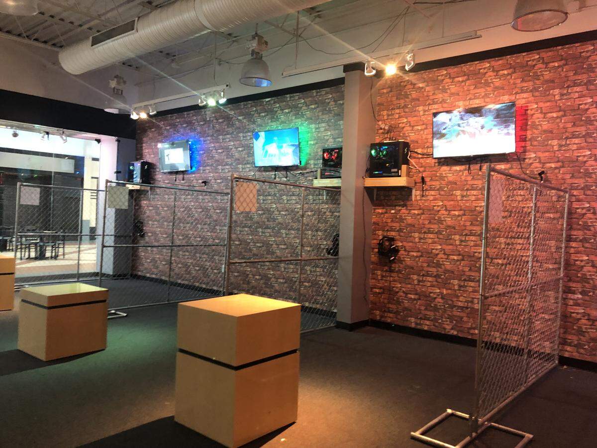 The Rampage Room, a break room and virtual reality arcade, is set to open Friday in the Nittany Mall.