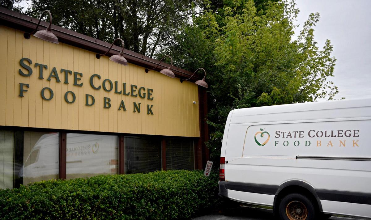The State College Food Bank on South Atherton Street in downtown State College.