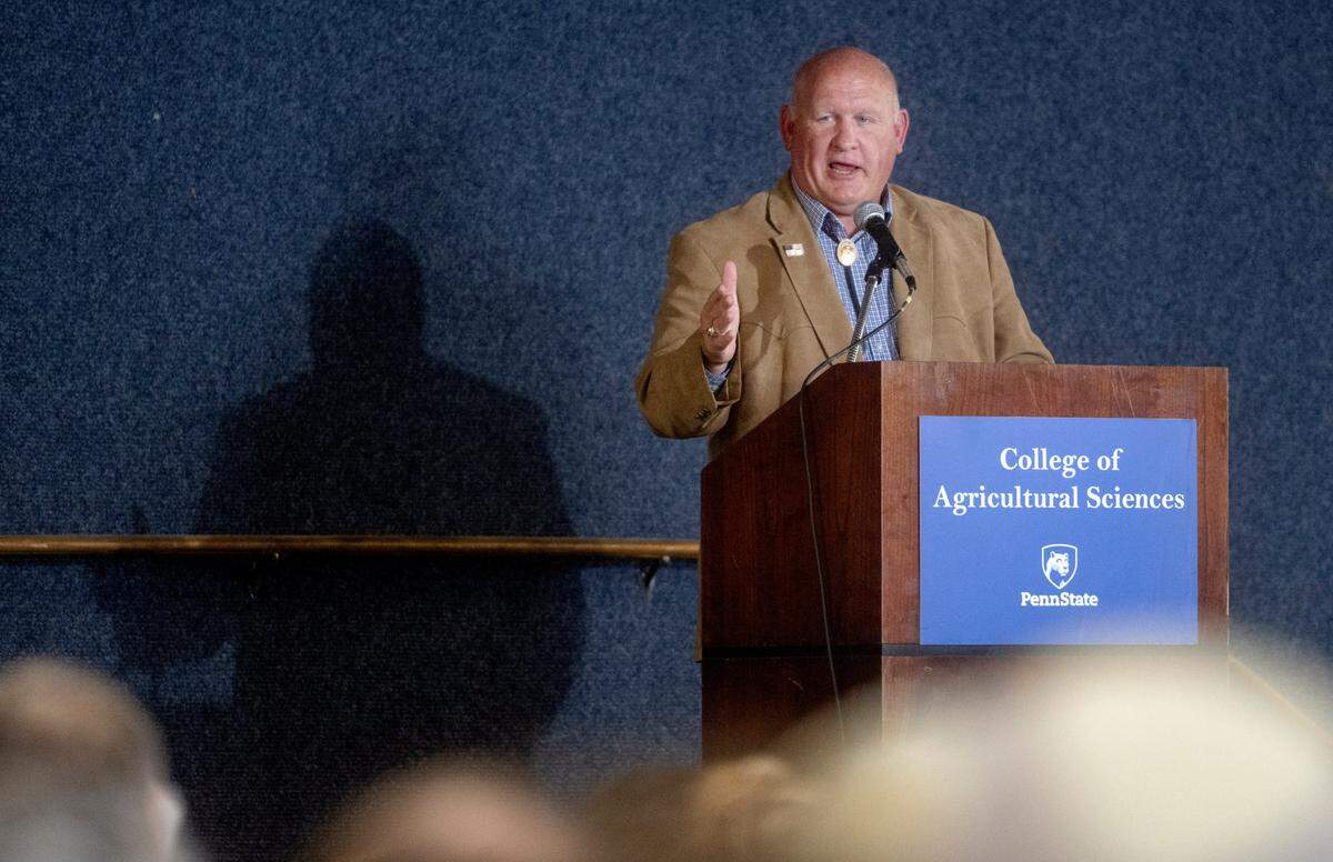 Congressman Glenn Thompson speaks during Penn State Ag Progress Days on Wednesday, Aug. 9, 2023.