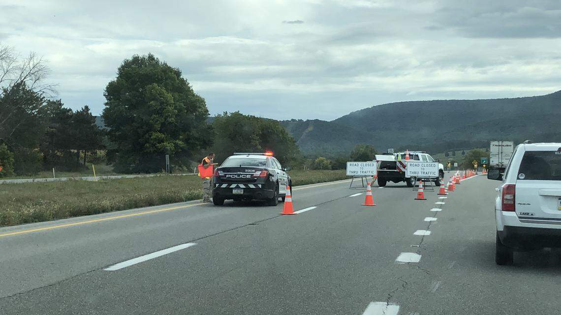Rollover crash caused traffic snarl on U.S. Route 322 near Tusseyville, lanes reopened