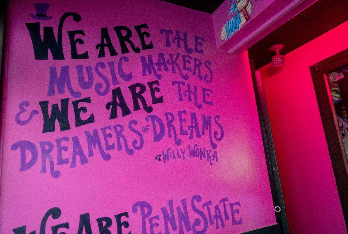 Murals and quotes greet visitors to The Hideaway from the Calder Way entrance.