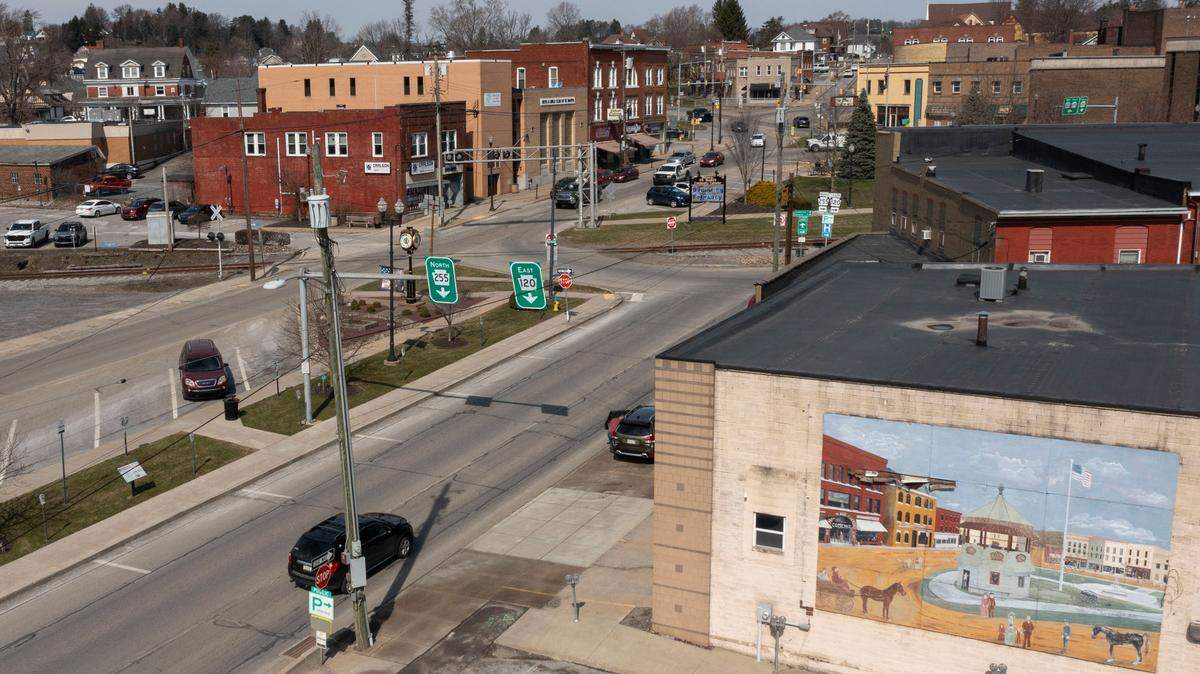 A street in St. Marys, Elk County