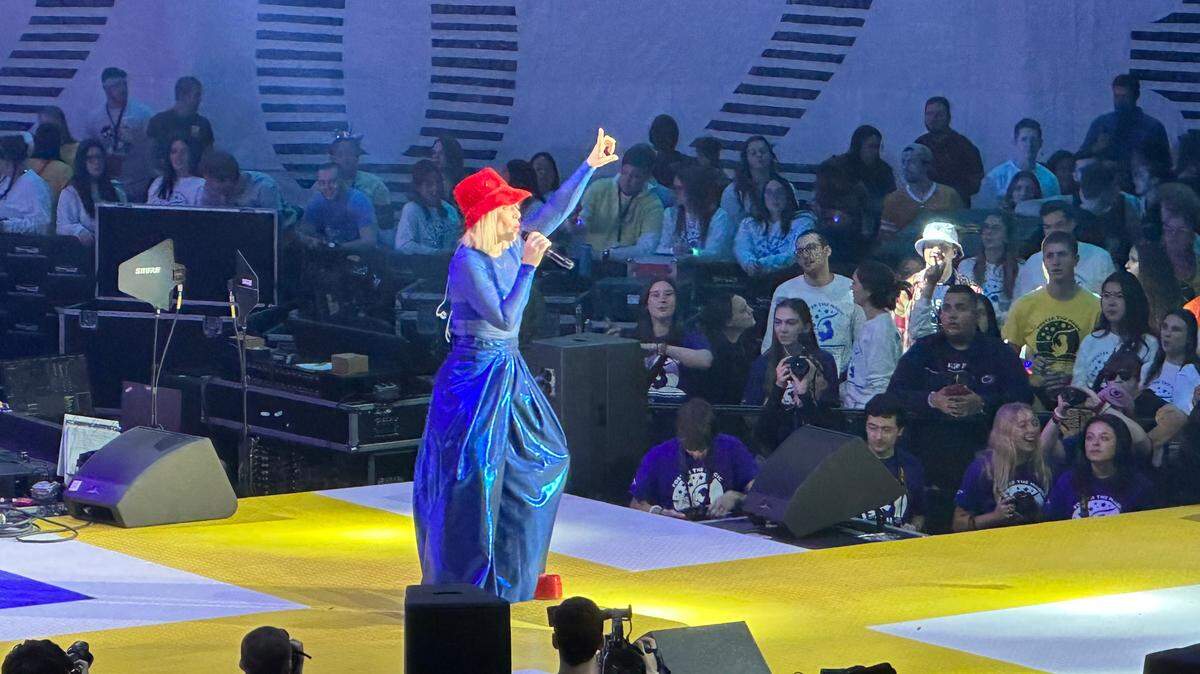 Natasha Bedingfield performs at Penn State Thon on Friday, Feb. 17, 2023.