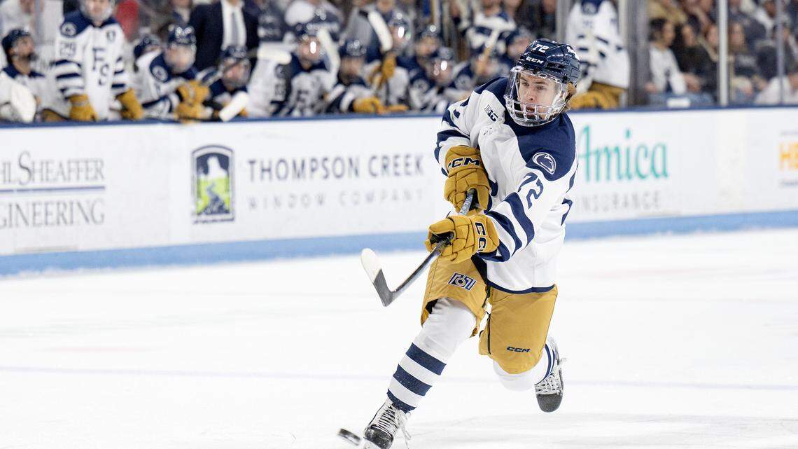 Penn State hockey’s Gavin McKenna sets two program records in 11-4 win over Ohio State