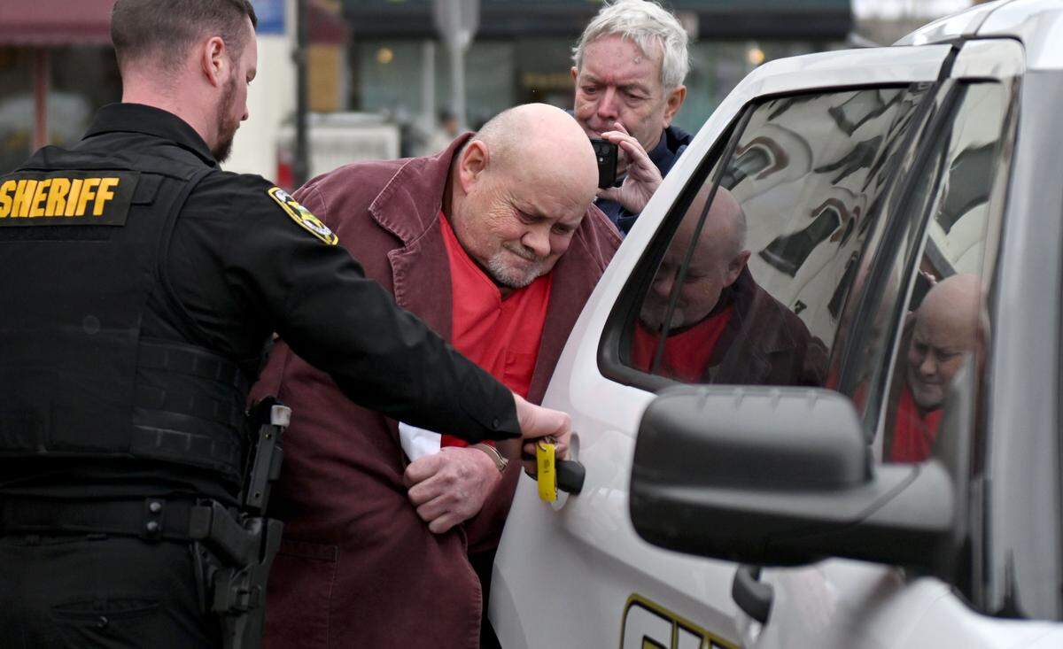 Morris W. Reese, 64, of Blair County, is escorted out of the Centre County Courthouse Annex on Wednesday, Feb. 11, 2026.
