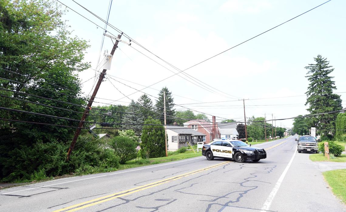 A vehicle traveling west bound on East College Avenue crashed into a home on June 1 in Pleasant Gap.
