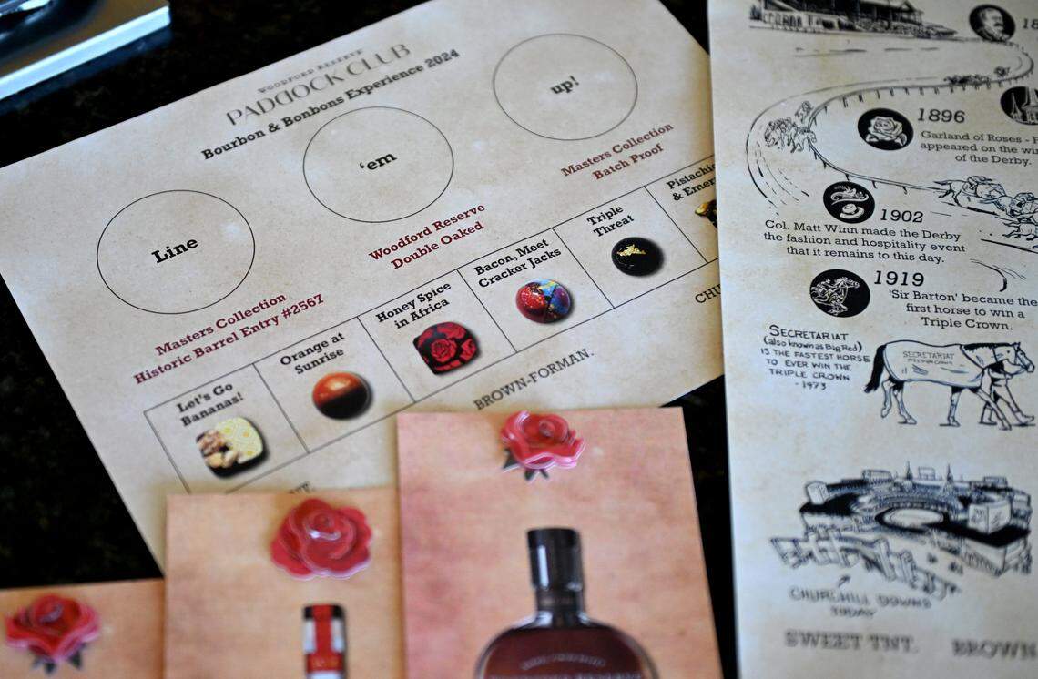 At the 2024 Kentucky Derby, Chef Charles Niedermyer hosted a Bourbon and Bonbons experience available to guests in the Paddock Club. 