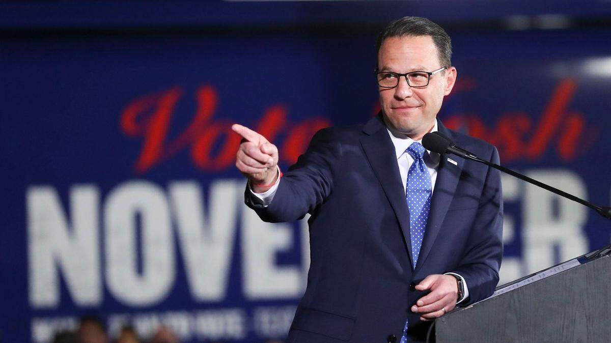 Josh Shapiro, shown here at his Election Night celebration, has a team of more than 300 people helping him prepare to take on the governorship.