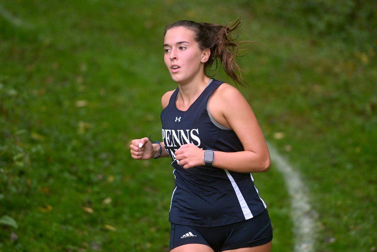 Penns Valley’s Benni Murro competes in a the cross country race on Wednesday, Sept. 25, 2024.