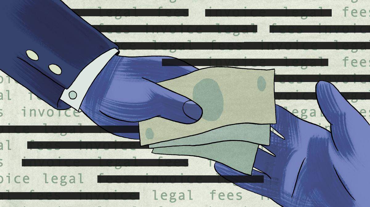 An illustration showing some of the legal bill redactions made by the PA legislature.