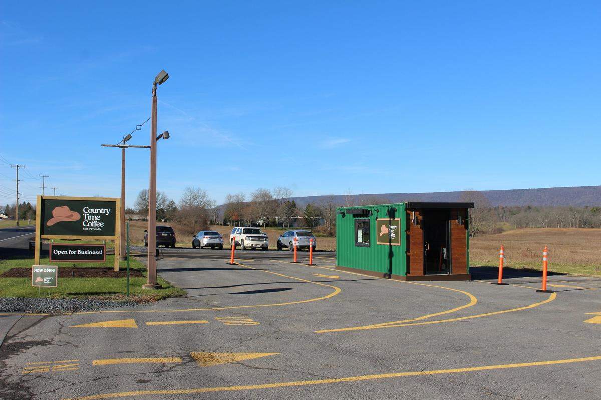 Country Time Coffee Company’s drive-thru is now open at 3585 Penns Valley Road in Spring Mills.