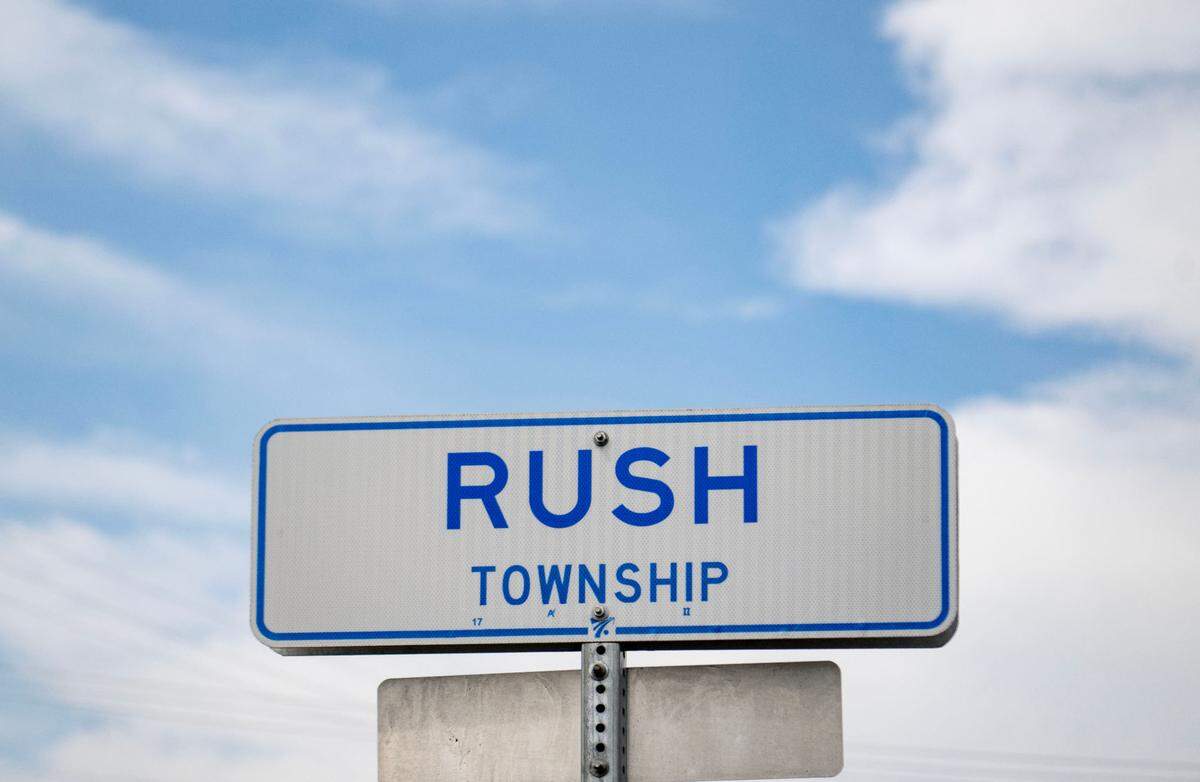 A sign for Rush Township on Tuesday, June 25, 2024.