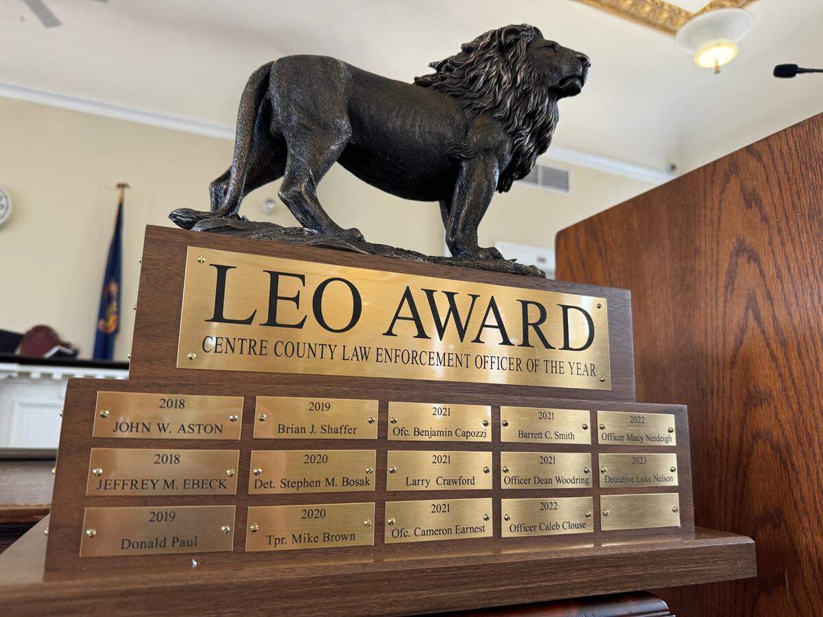 The Centre County Law Enforcement Officer of the Year award.