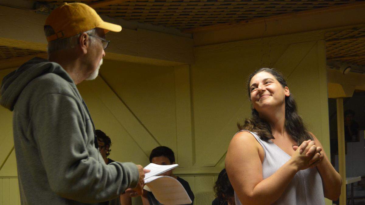 Frank Wilson plays Merlin and Sarah Rito plays the sorceress Nimue in “Arthur & Merlin.”