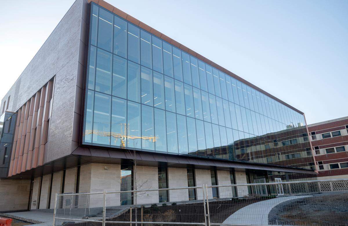 The new Engineering Design and Innovation Building Penn State’s west campus on Friday, Feb. 24, 2023.