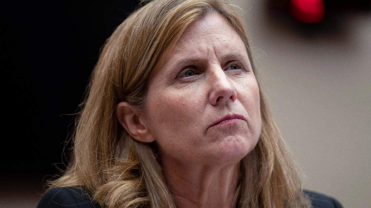 University of Pennsylvania President Liz Magill listens during a hearing of the House Committee on Education on Capitol Hill, Tuesday, Dec. 5, 2023, in Washington. Magill resigned amid pressure from donors and criticism over testimony at a congressional hearing where she was unable to say under repeated questioning that calls on campus for the genocide of Jews would violate the school’s conduct policy.