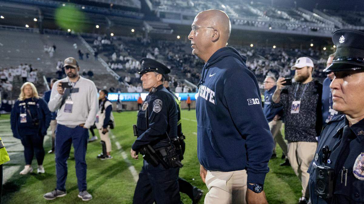 Penn State fires football coach James Franklin after Northwestern loss