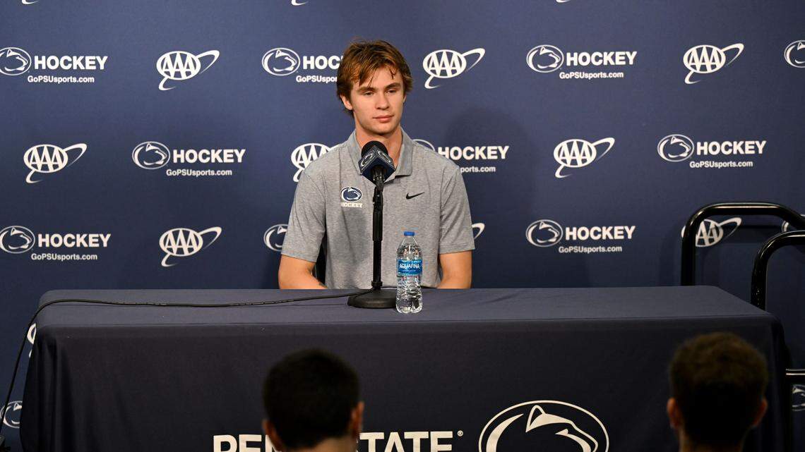 Billboards highlighting Penn State sports expand to hockey, star Gavin McKenna