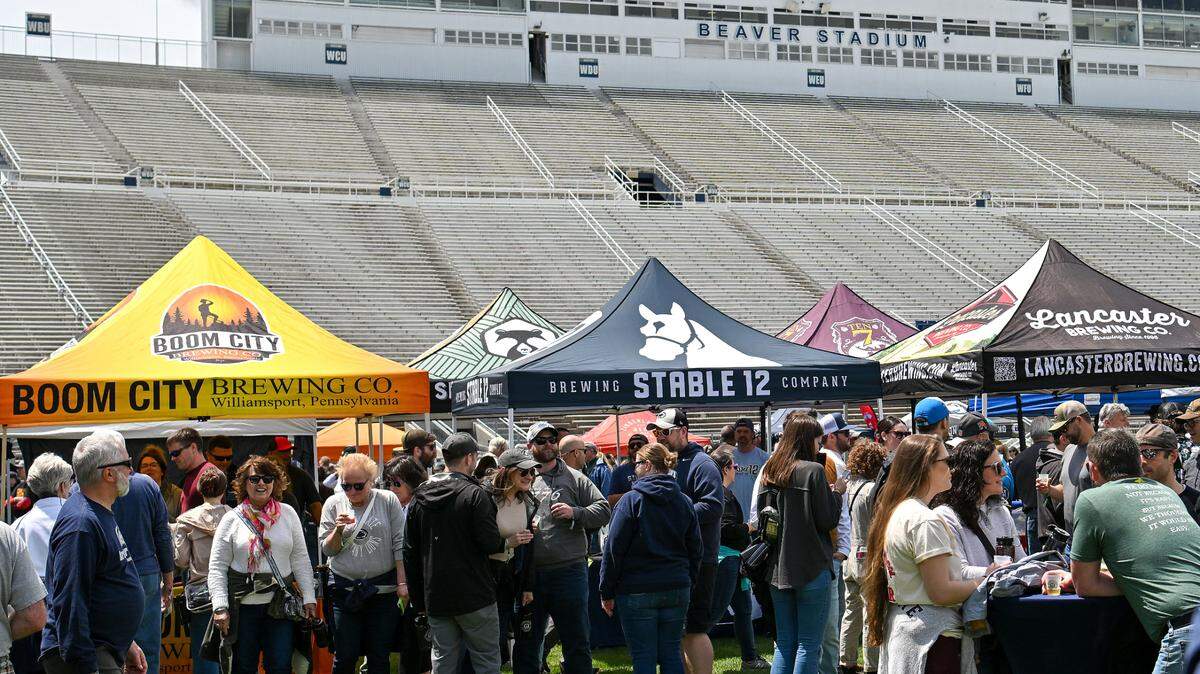 More than 3,000 people and 70 breweries took part in Saturday’s Hoppy Valley Brewers Fest at Beaver Stadium.