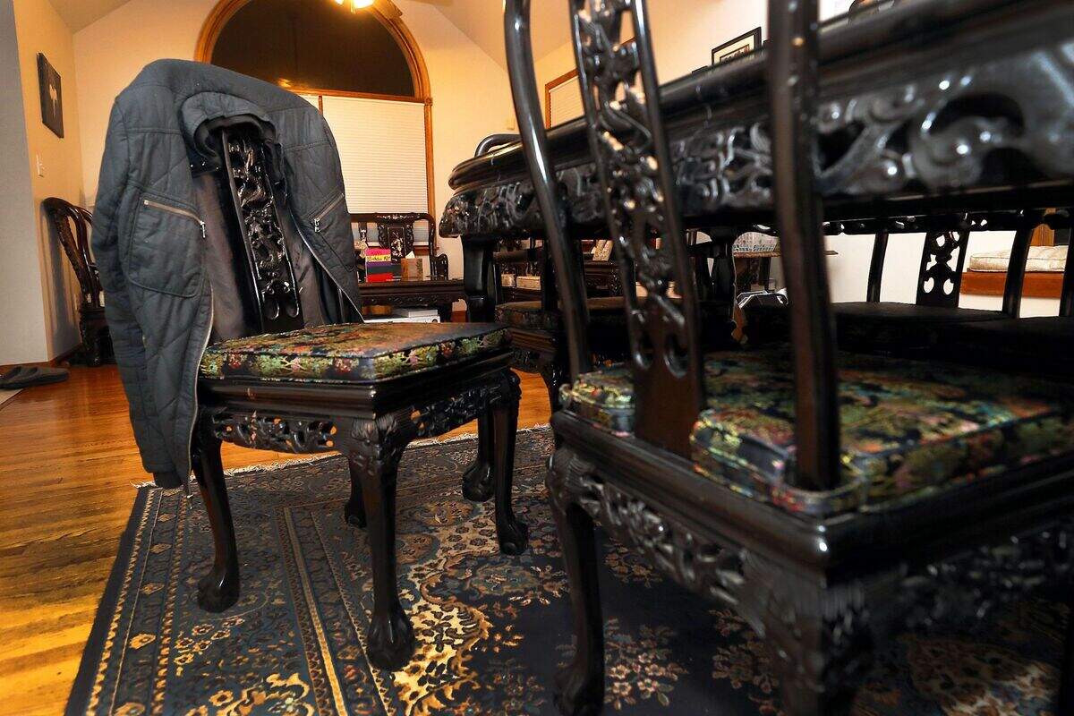 Fe and Gareth Hall have left many of Christian’s possessions where he last placed them before his death, including a jacket that still hangs on a dining-room chair.