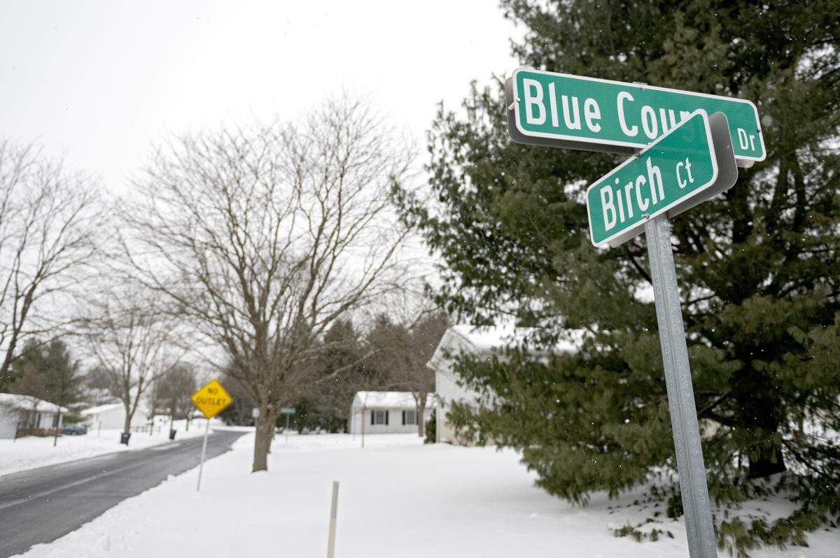 The entrance to Sylvan View Estates is pictured on Friday, Feb. 6, 2026.  