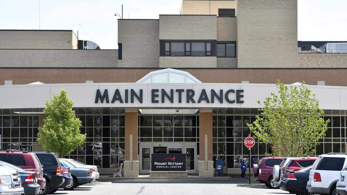 The Mount Nittany Medical Center main entrance May 25, 2016.