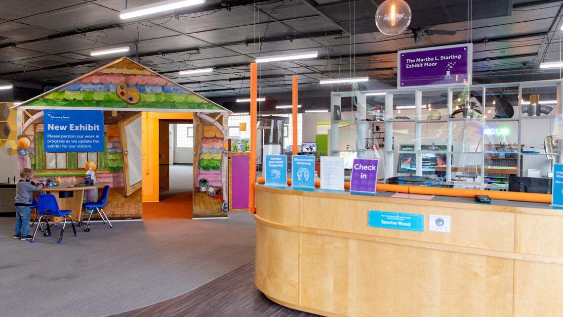 Discovery Space reopened Friday after being closed for a year due to the coronavirus. The center also has a new exhibit called “Color Play” that focuses on light.