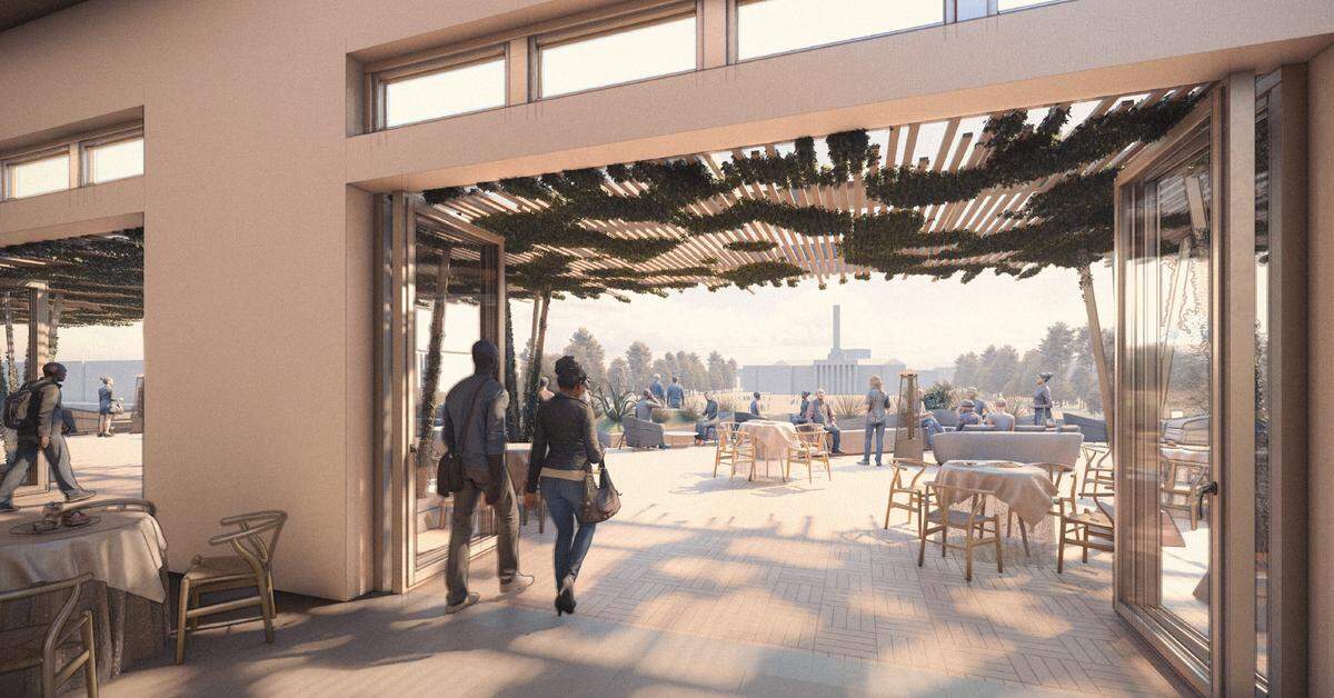 A rendering of the rooftop terrace from the conceptual design of the Nittany Performing Arts Centre, which organizers would like to see in downtown State College.