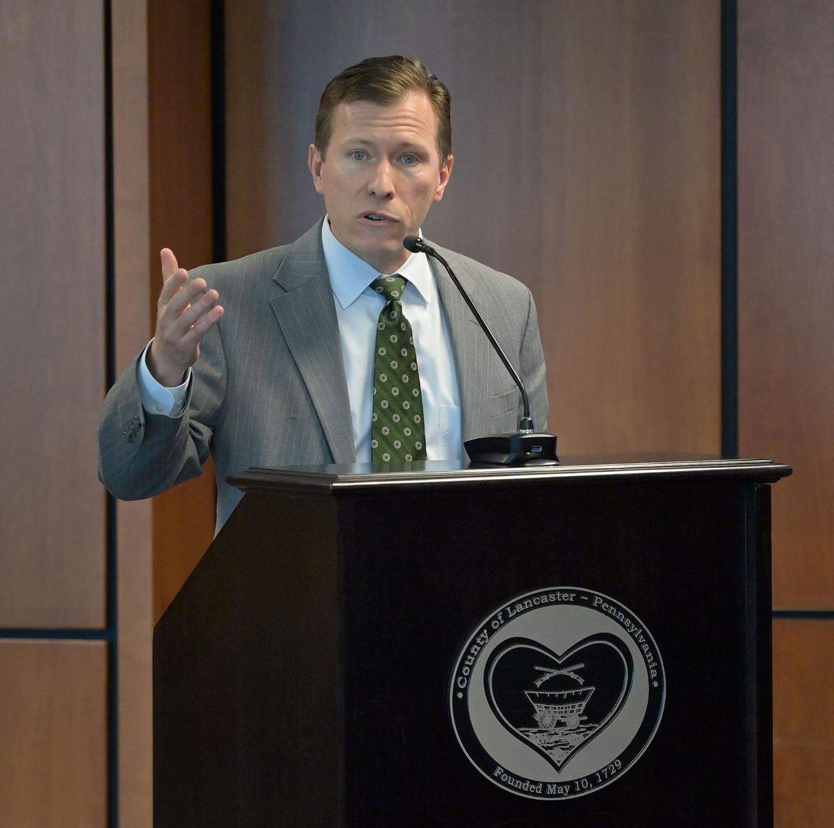 Lancaster County Commissioner Josh Parsons says local officials initially believed opioid settlement money could be used for law enforcement if it was specifically directed at “reducing illegal drug supply.”