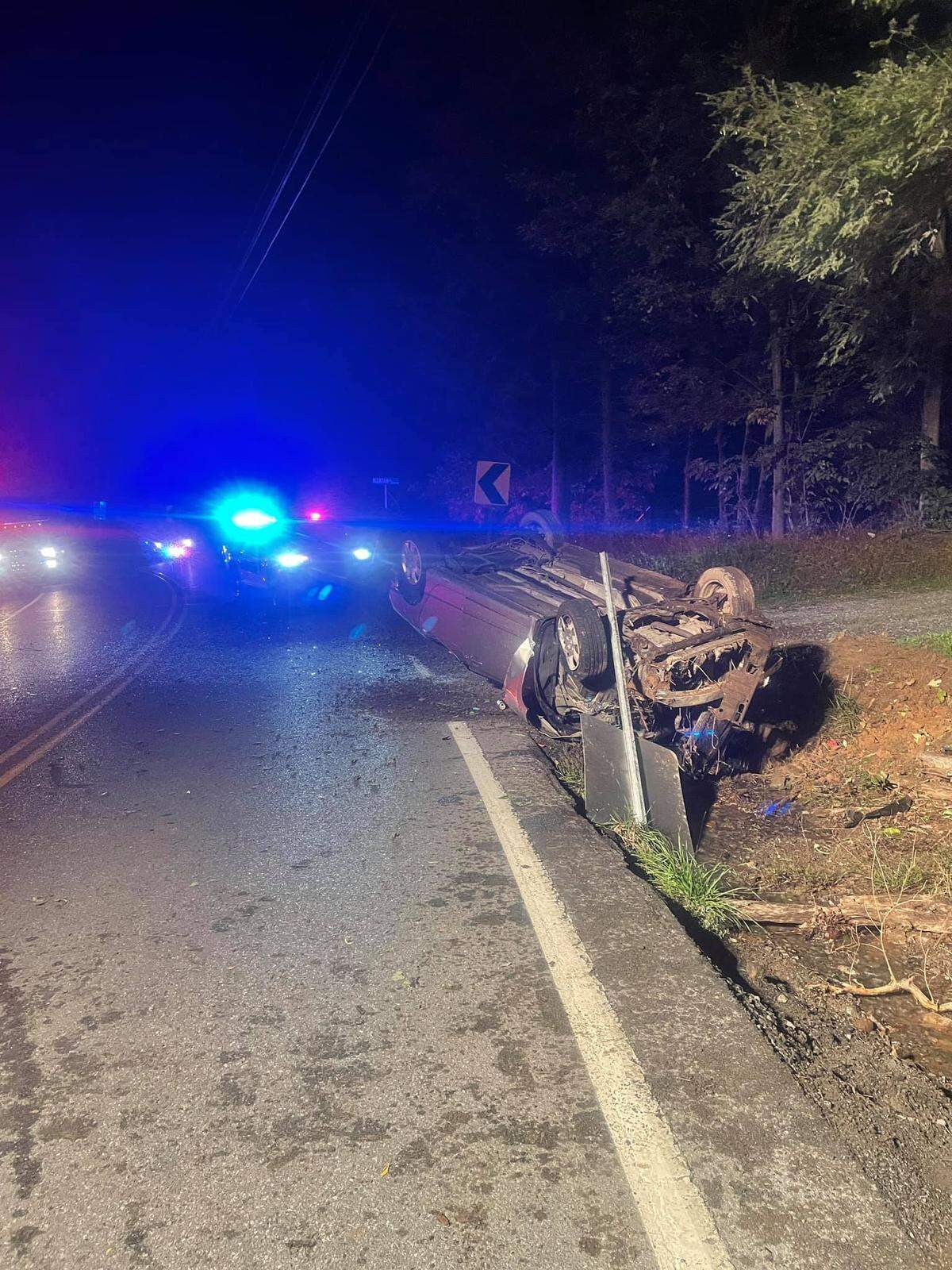 A Butler County man crashed a sedan about 1 a.m. Oct. 3, 2021, near Pine Grove Mountain.