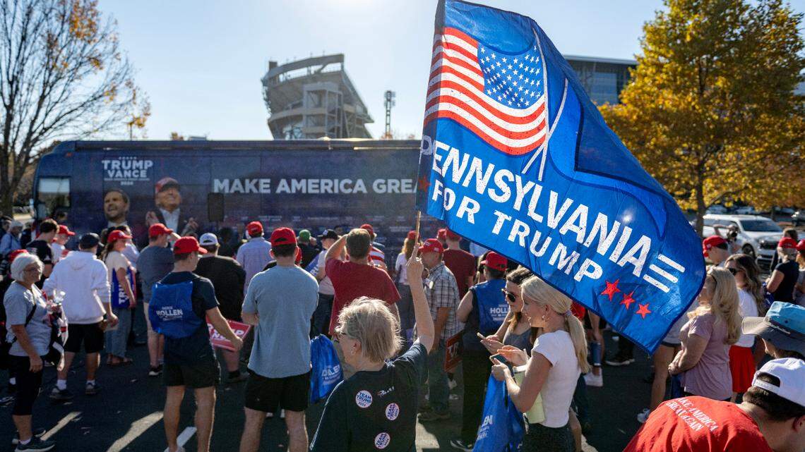 Team Trump Bus Tour urges Penn State students to vote for Trump, spread the message