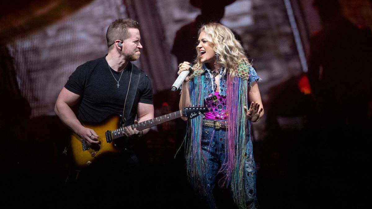 Carrie Underwood performs at the Bryce Jordan Center as part of The Denim and Rhinestones Tour on Friday, Feb. 10, 2023.