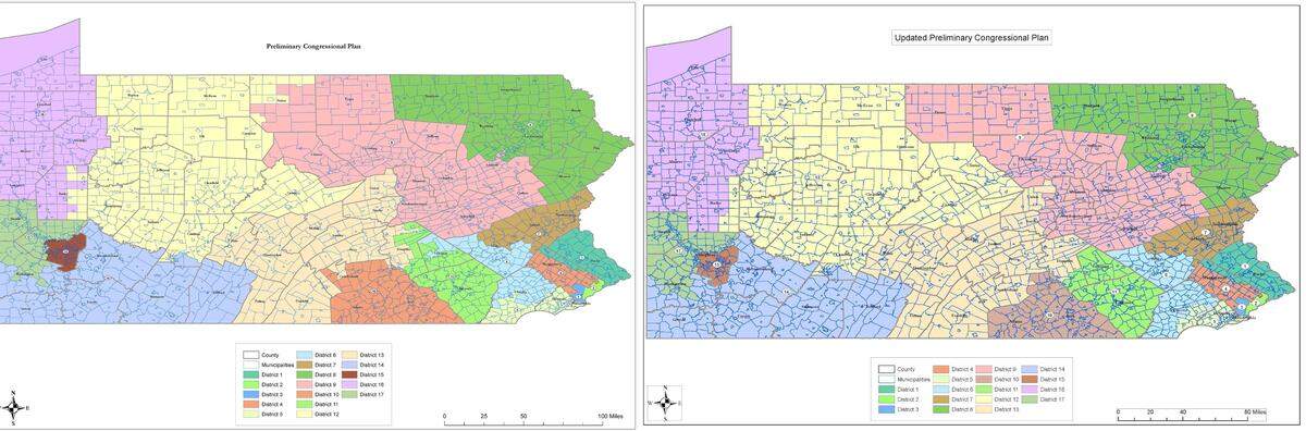 A map must be approved in the full House and Senate and then go to Gov. Tom Wolf.