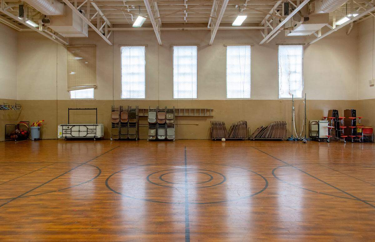 A project funded by a Community Development Block Grant would replace the floor and windows in the Old Gregg School gym.