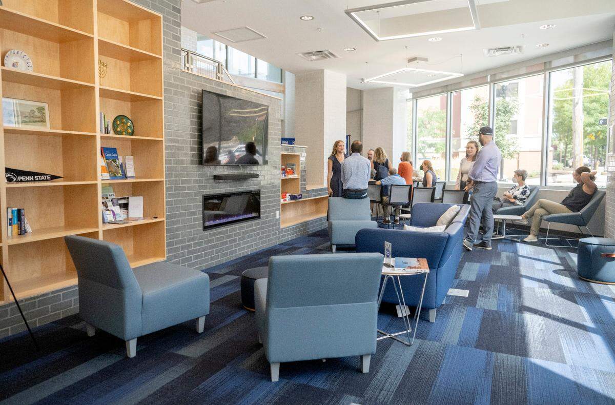 An area of Penn State Hillel’s new home, the Gutterman Family Center For Jewish Life, on Garner Street in downtown State College on Friday, Sept. 9, 2022.