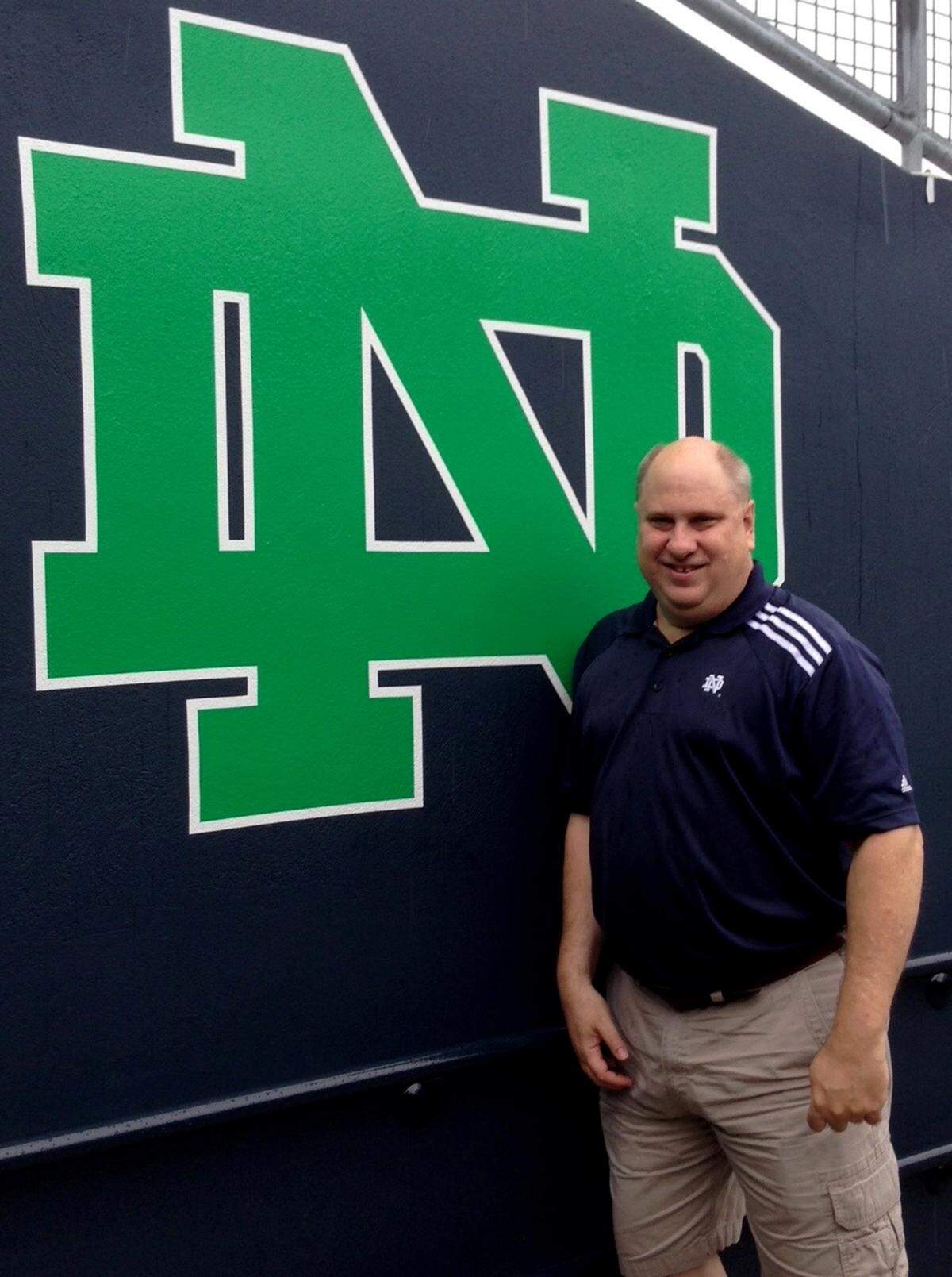 Lewistown native Kevin Kodish has been a massive Notre Dame fan his entire life.