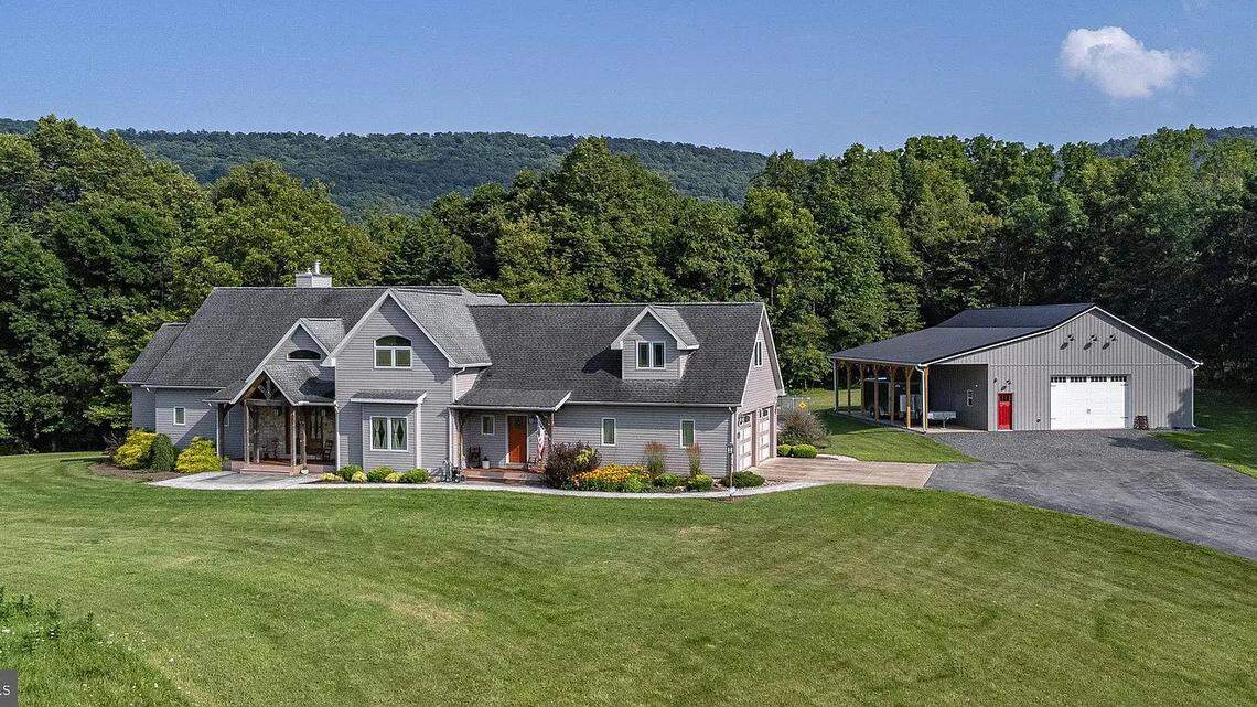 Peek inside this rural $1.7M Centre County property offering lavish views and decks galore