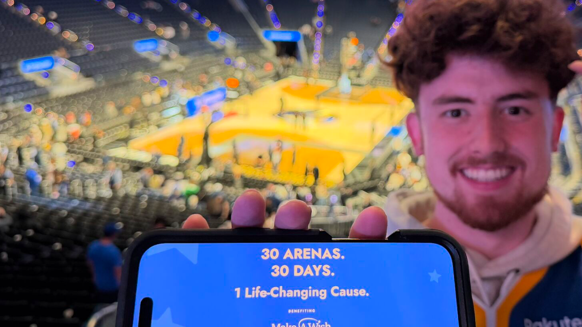 Penn State grad visits 30 NBA arenas in 30 days, raising $100K for Make-A-Wish