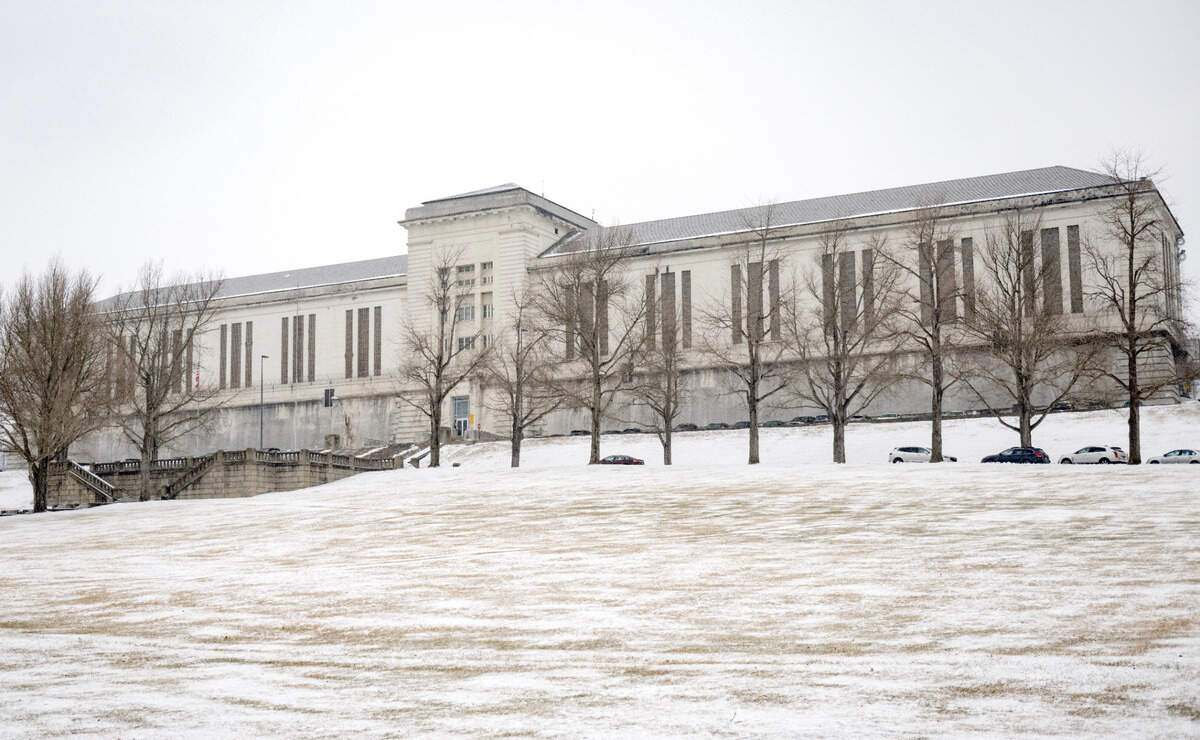 The Pennsylvania Department of Corrections’ Rockview state prison as seen from College Avenue on Wednesday, Feb. 12, 2025.
