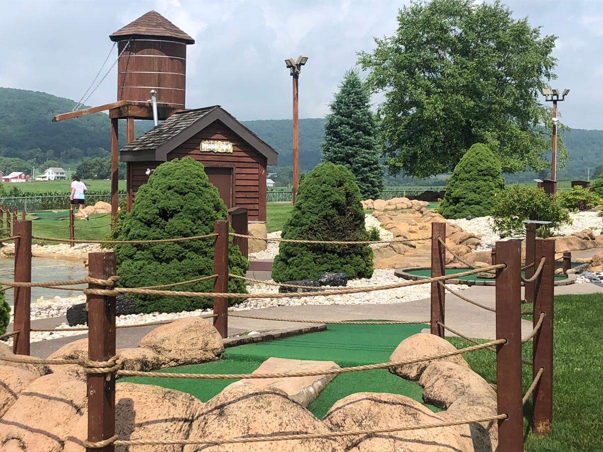 Heisler’s Cloverleaf Dairy in Walker Township, Schuylkill County, has two 18-hole mini-golf courses.