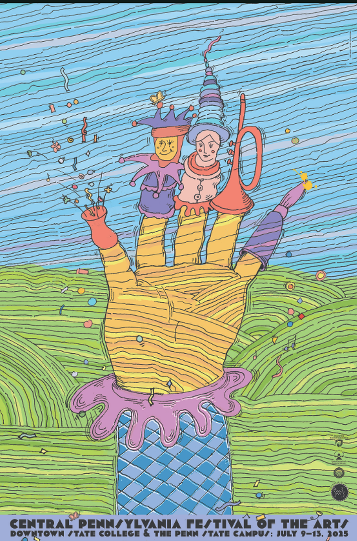 The 2025 Central Pennsylvania Festival of the Arts poster was designed by Saige Sommese.