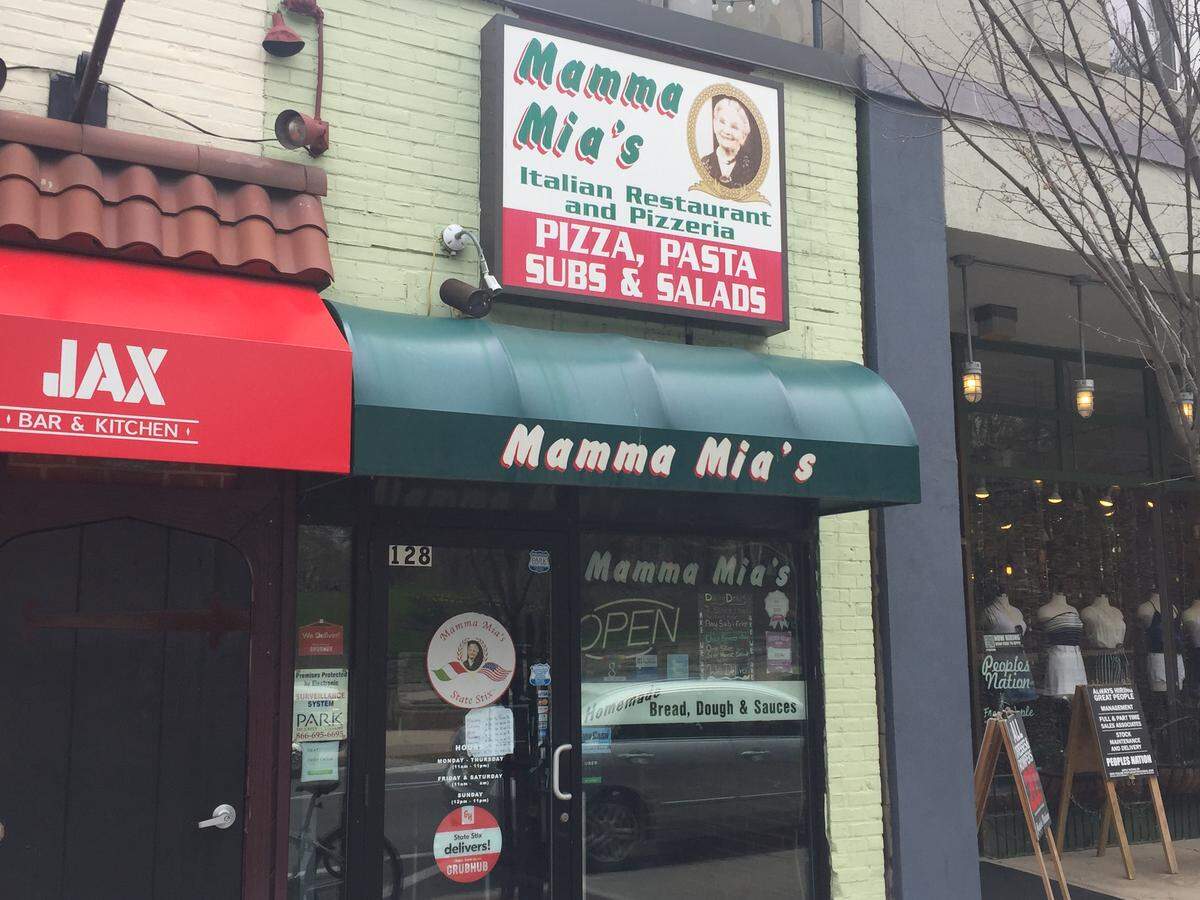 Mamma Mia’s Pizzeria, 128 E. College Ave., closed in April.