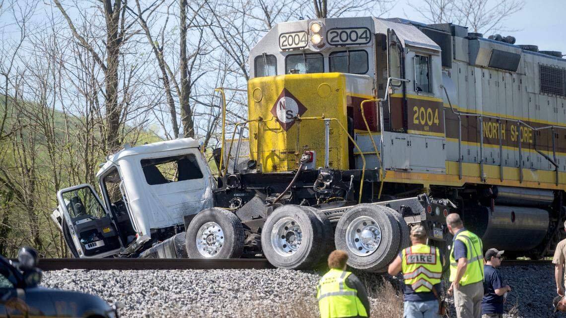Bellefonte man injured, dump truck mangled after crash with train in Centre County